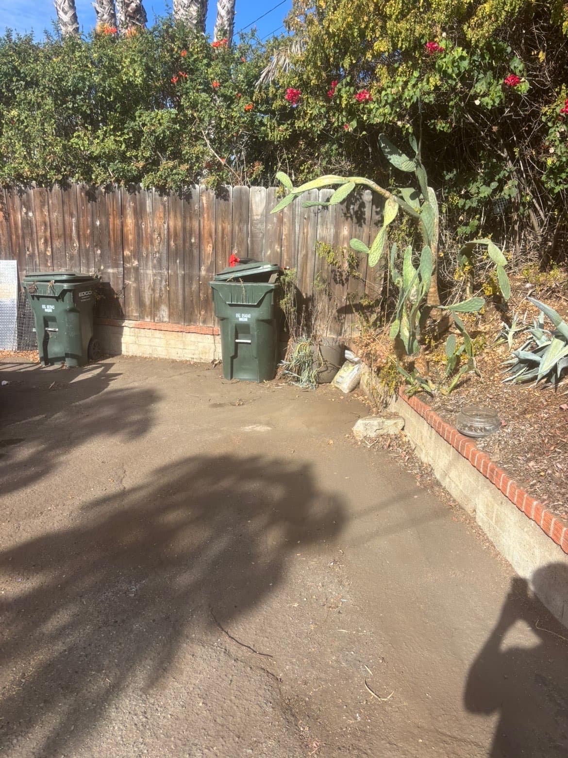 Driveway cleanout in Solana Beach, after NexxGen Hauling cleared it